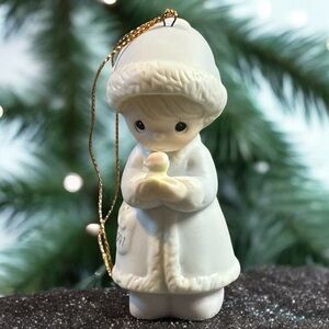 Vintage Precious Moments "May Your Christmas be Merry" Ceramic Ornament